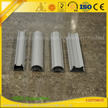 Extrusions en aluminium anodisées de revêtement de poudre pour le tube en aluminium de LED